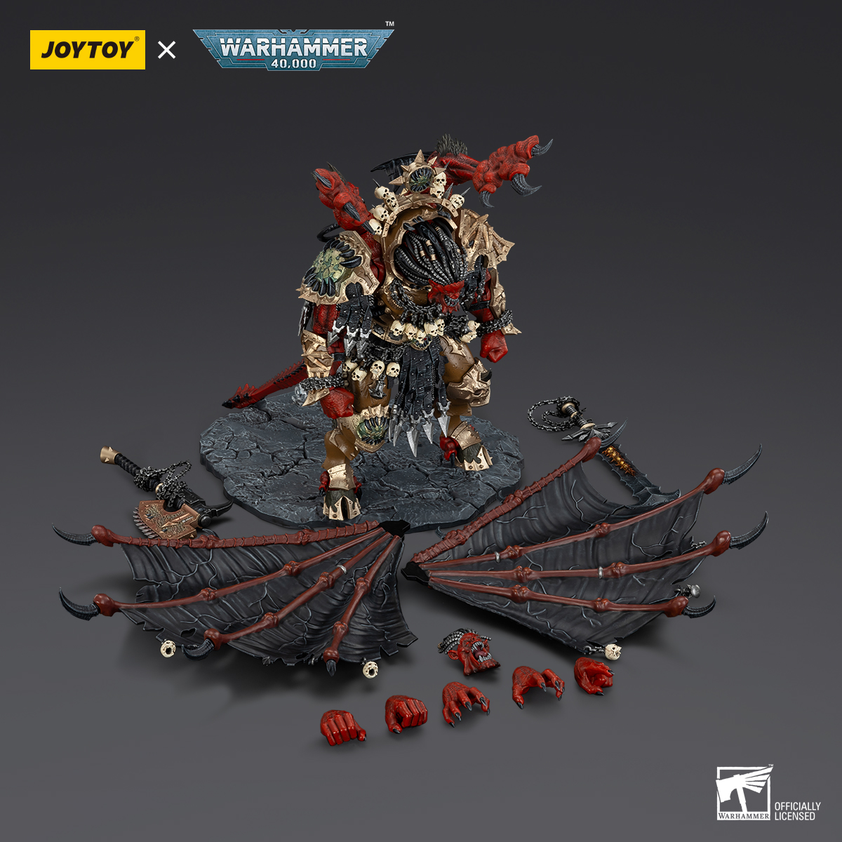 JOYTOY Warhammer 40,000 Angron 1/18全新 JOYTOY JT01178 Warhammer 40k 1:18 Angron Daemon Primarch of Khorne