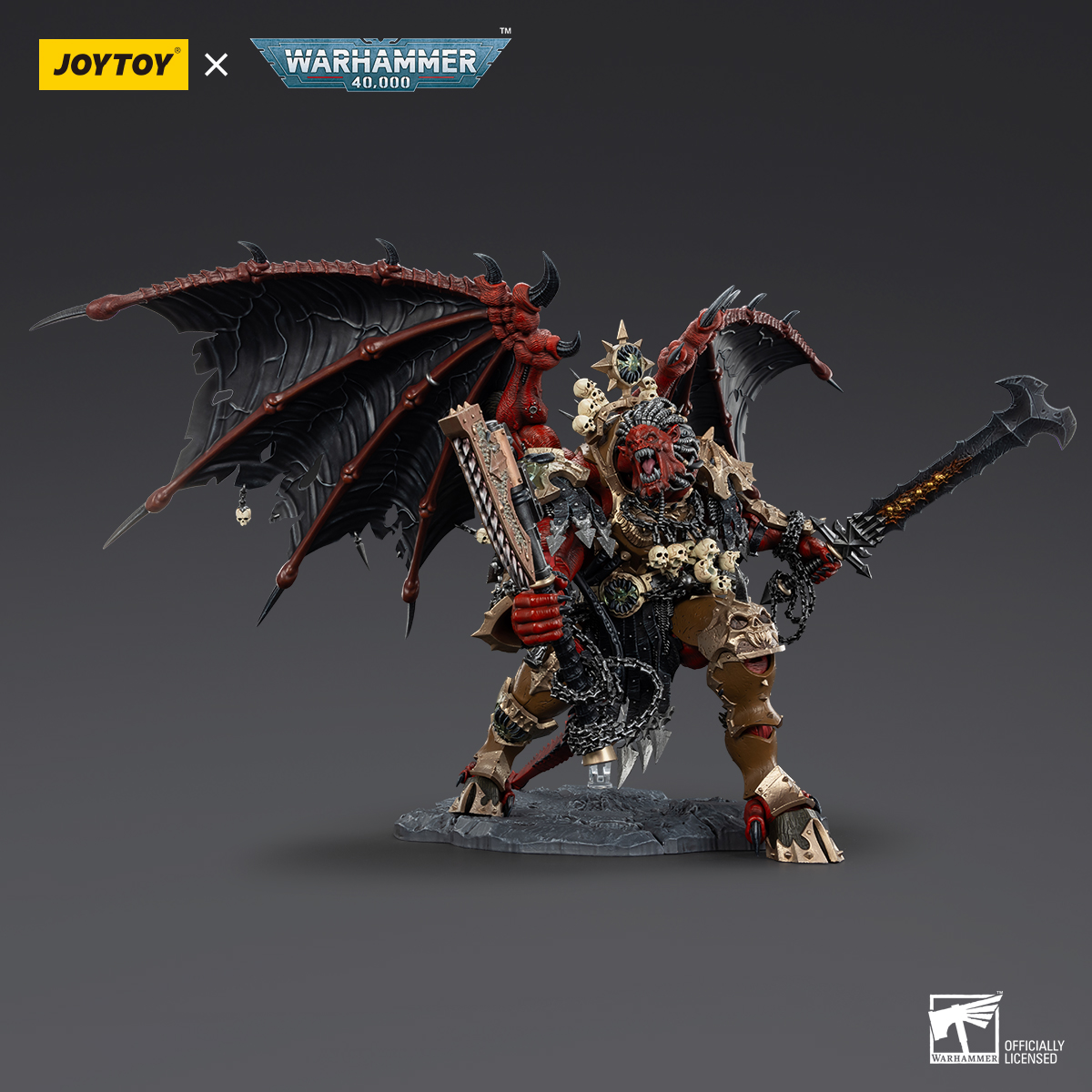 JOYTOY JT01178 Warhammer 40k 1:18 Angron Daemon Primarch of Khorne
