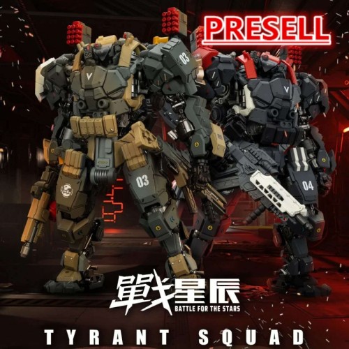 JOYTOY 1:18 Battle for the Stars Tyrant-03 Tactical Type and Tyrant-04 City Combat Type