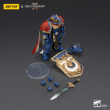 JOYTOY Warhammer 40k Space Marine 2 1: 18 Ultramarines Marneus Calgar Chapter Master with MKX Gravis Armour and Gauntlets of Ultramar and Victrix Honour Guard