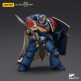 JOYTOY Warhammer 40k Space Marine 2 1: 18 Ultramarines Marneus Calgar Chapter Master with MKX Gravis Armour and Gauntlets of Ultramar and Victrix Honour Guard
