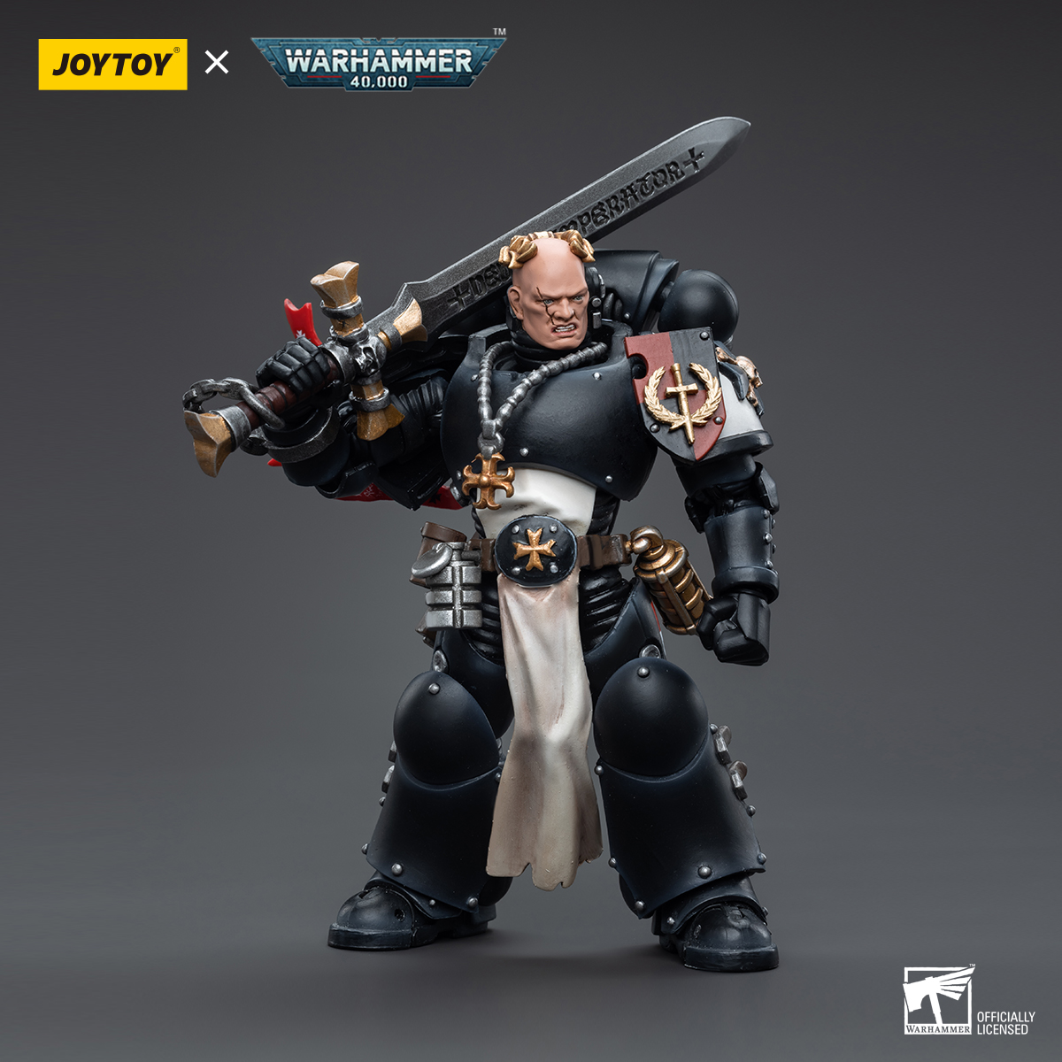 JOYTOY JT6557 Warhammer 40k 1: 18 Black Templars Emperor's