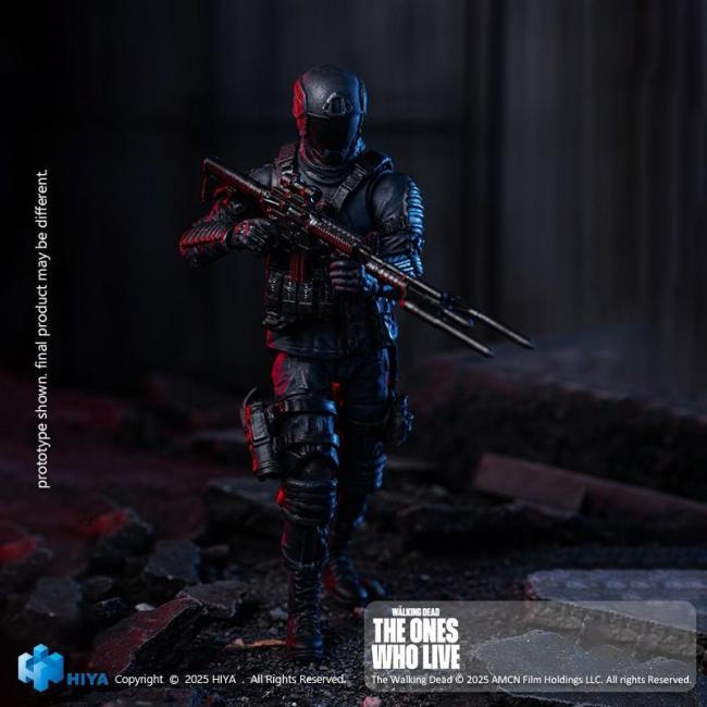 HIYA EMW0435 Exquisite Mini 1/18 The Walking Dead The Ones Who Lived CRM Soldier