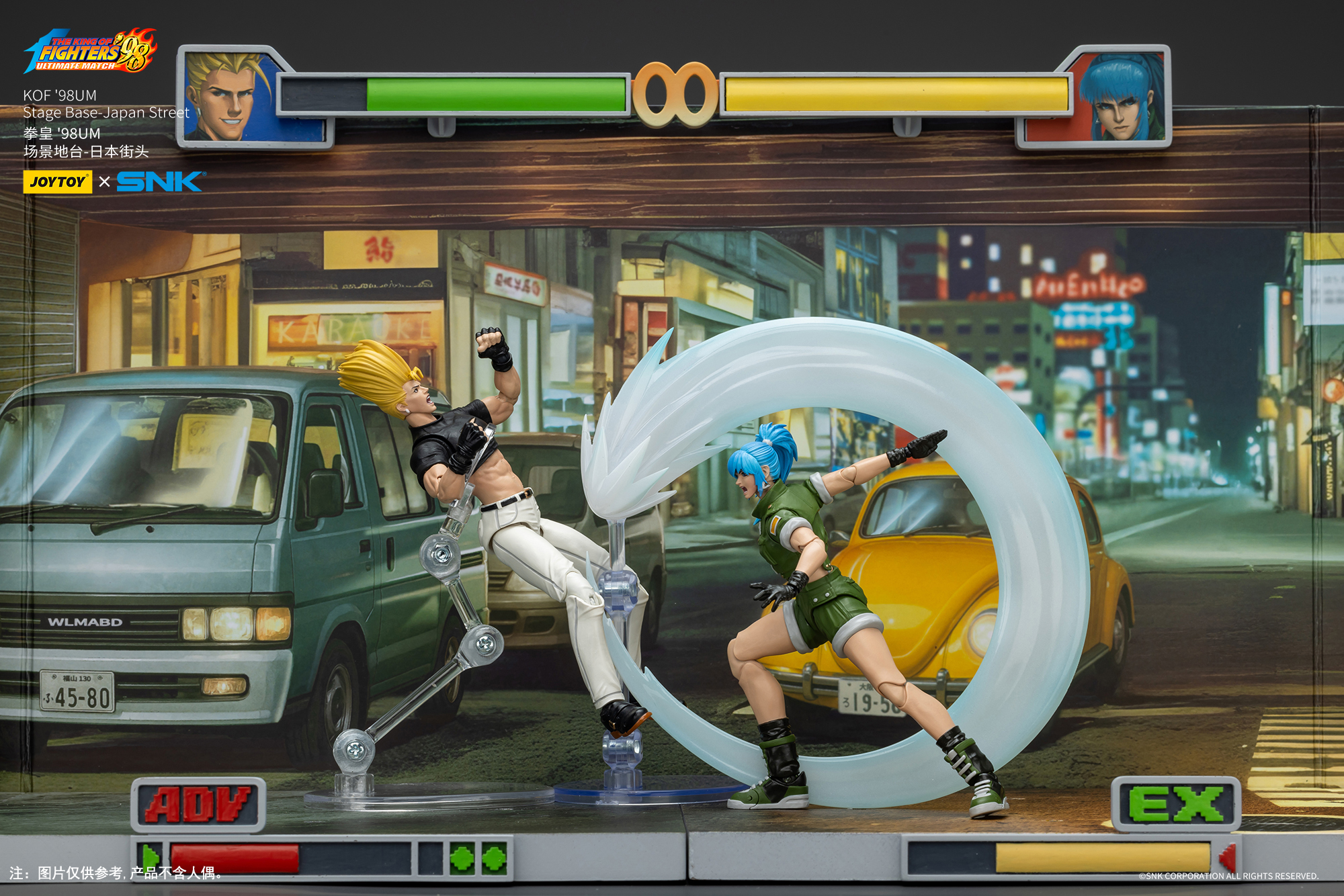 JOYTOY JT01734 The King of Fighters KOF 98UM Stage Base-Japan Street