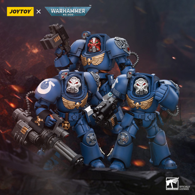 JOYTOY Warhammer 40k 1: 18 Ultramarines Terminator Squad