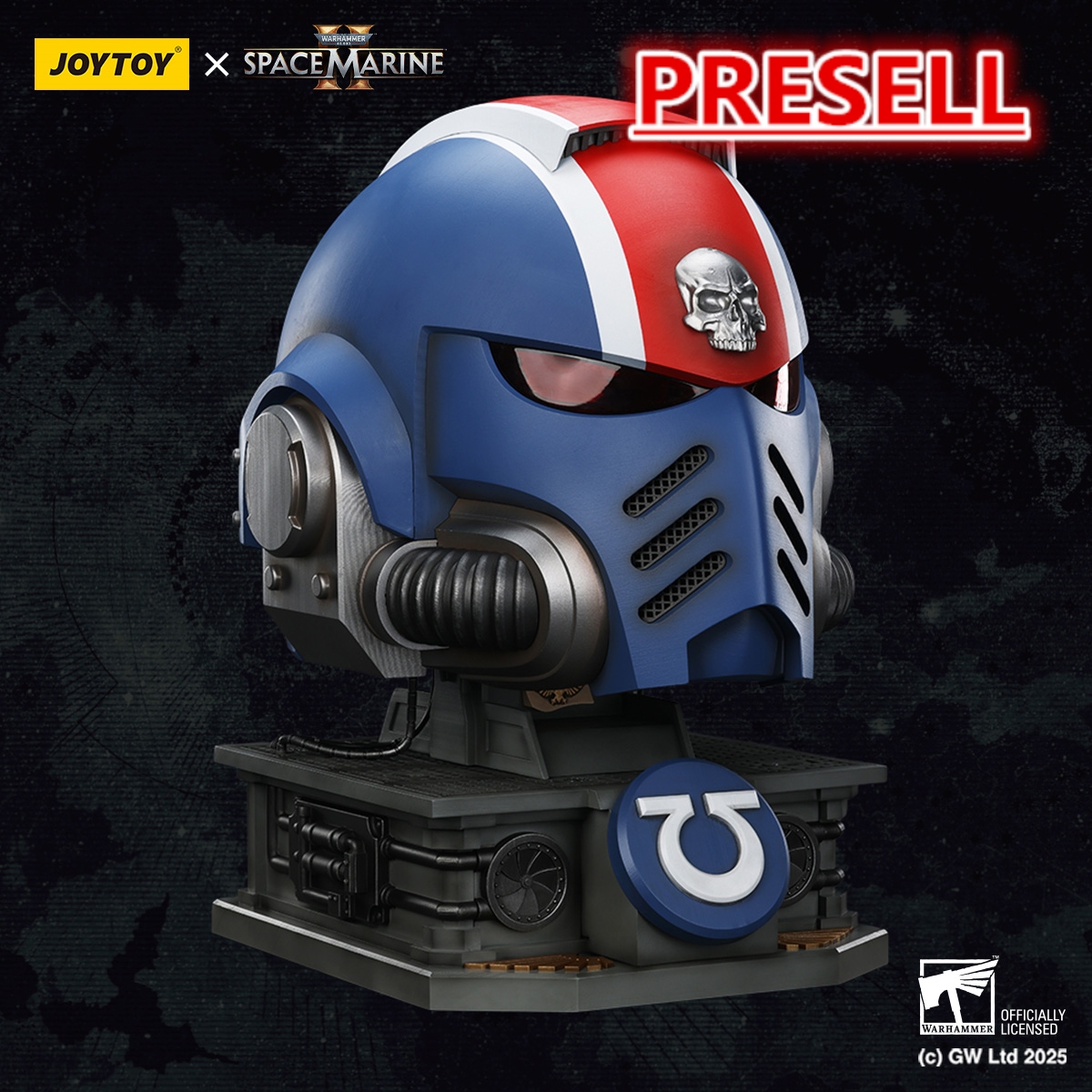 極美品 CAPTAINS HELM SOLOTEX® W/T SLACKS JOYTOY Warhammer Ultramarines Lieutenant Titus' MkX Helmet