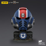 JOYTOY  Warhammer 40k 1: 1 Ultramarines Lieutenant Titus' MKX Helmet & Display Stand