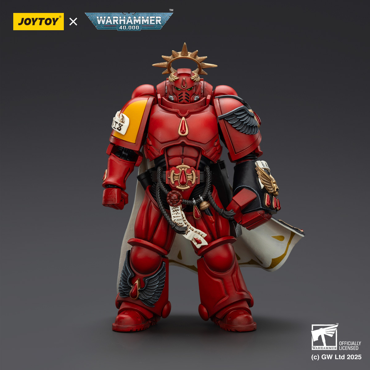 Figura De Acción Warhammer 40K JoyToy - Escala 1/18, Brother Taelon (Blood Angels), Coleccionable