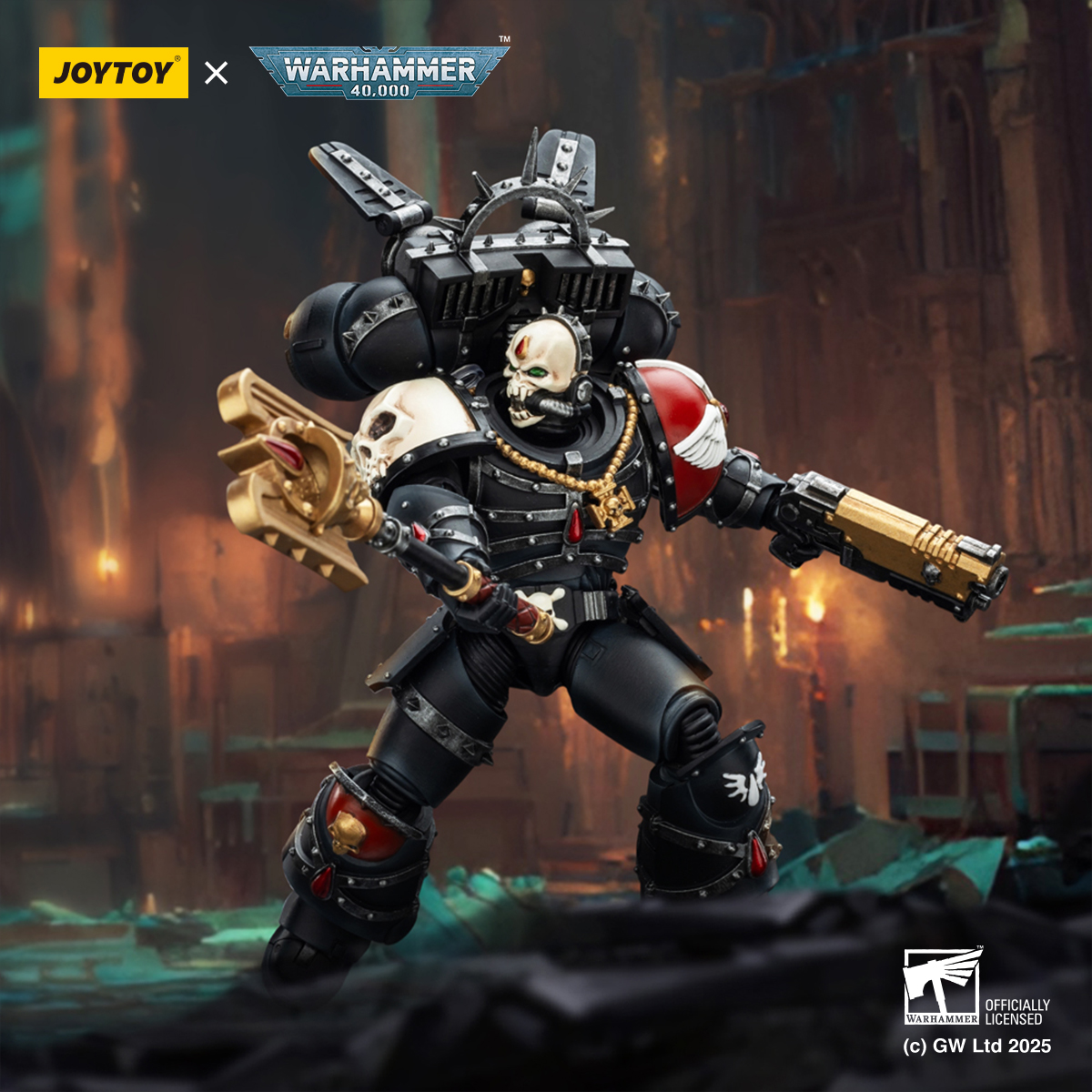 JOYTOY JT02311 Warhammer 40k 1:18 Blood Angels Lemartes With Jump