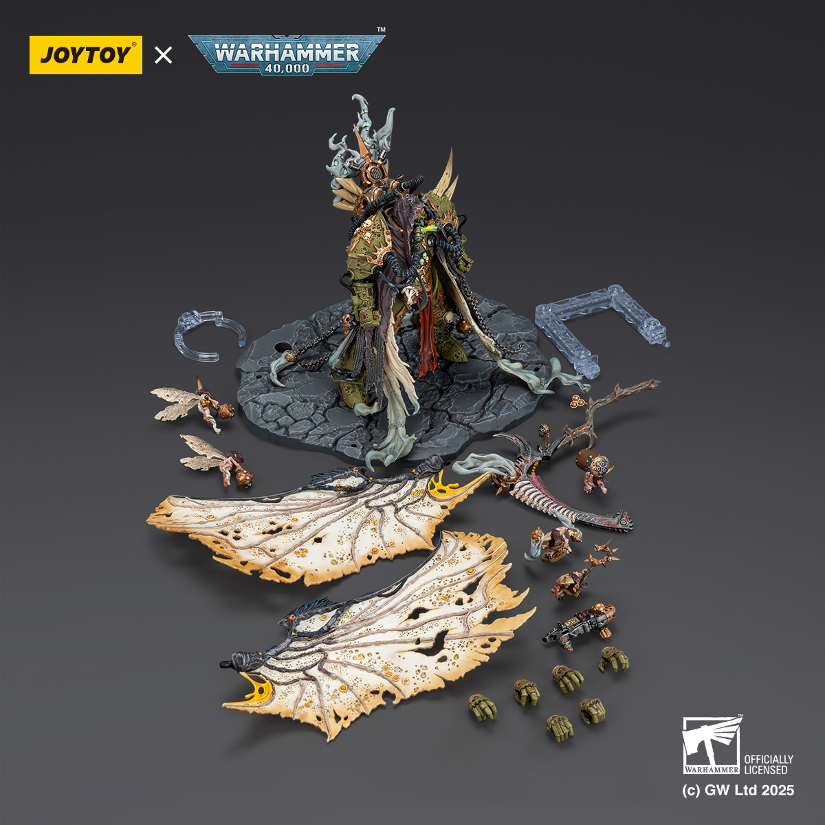 JOYTOY JT02564 Warhammer 40K Mortarion Daemon Primarch of Nurgle