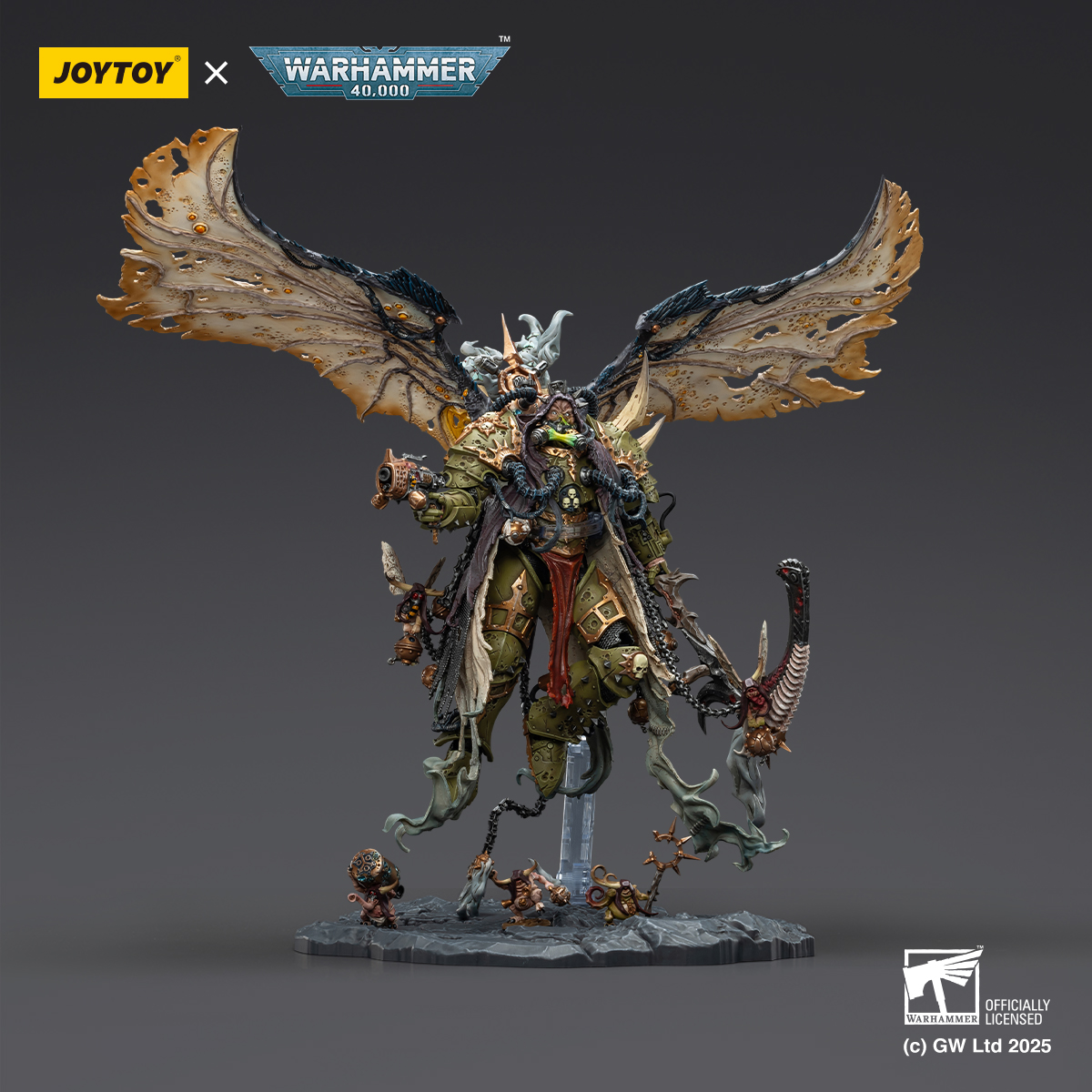 JOYTOY JT02564 Warhammer 40K Mortarion Daemon Primarch of Nurgle