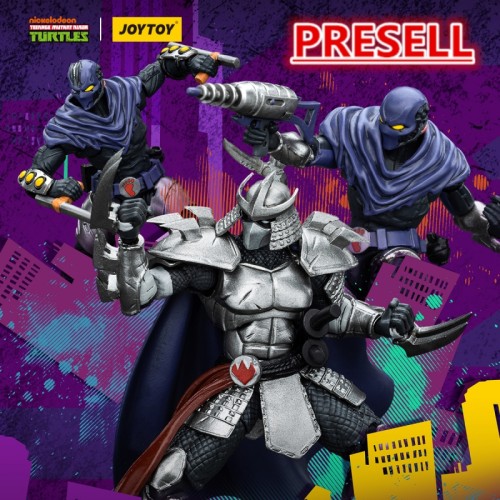 JOYTOY Teenage Mutant Ninja Turtles TMNT Shredder and Foot Clan