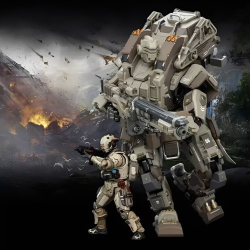 JOYTOY  Dark Source 1: 25 APOC Series Sky Striker Precision Strike Mech +UNSC Assaulter Samuel