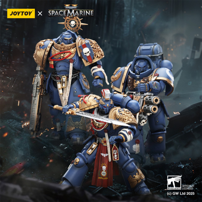 JOYTOY Warhammer 40k Space Marine 2 1: 18 Ultramarines Heavy Armor