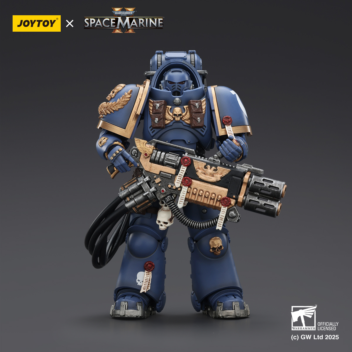 スペースマリーン JOYTOY Warhammer 40k Space Marine 2 1: 18 Ultramarines Heavy Armor