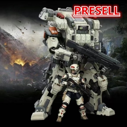 JOYTOY  Dark Source 1: 25 APOC Series Bedrock Albus Standard Combat Type Mech +UNSC Medic Levi