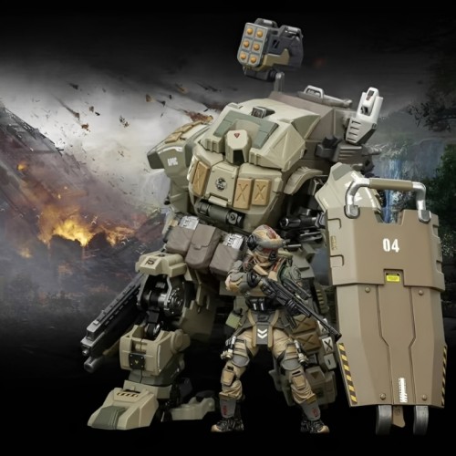 JOYTOY  Dark Source 1: 25 APOC Series Iron Vanguard Heavy Assault Mech +UNSC Sniper Ivan