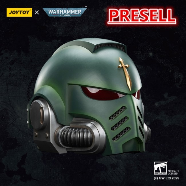 JOYTOY  Warhammer 40k 1: 1 Dark Angels MkX Helmet & Display Stand