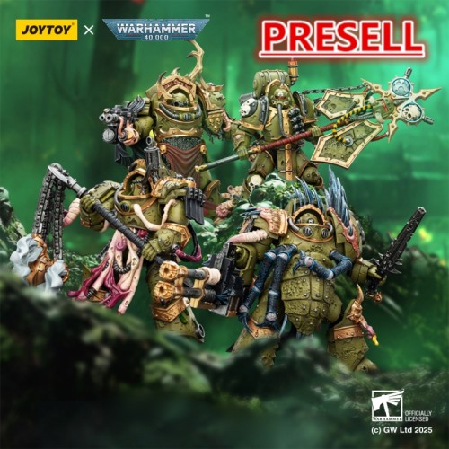 JOYTOY Warhammer 40K Death Guard Blightlord Terminator and Plague Marine Icon bearer