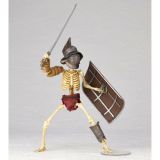 KAIYODO Takeya Style Jizai Okimono Roman Gladiator Skeleton Duo Set Full Color Edition
