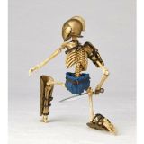 KAIYODO Takeya Style Jizai Okimono Roman Gladiator Skeleton Duo Set Full Color Edition