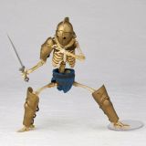 KAIYODO Takeya Style Jizai Okimono Roman Gladiator Skeleton Duo Set Full Color Edition