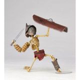 KAIYODO Takeya Style Jizai Okimono Roman Gladiator Skeleton Duo Set Full Color Edition