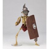 KAIYODO Takeya Style Jizai Okimono Roman Gladiator Skeleton Duo Set Full Color Edition
