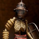 KAIYODO Takeya Style Jizai Okimono Roman Gladiator Skeleton Duo Set Full Color Edition