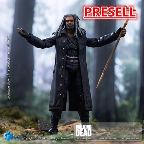 HIYA EMW0317 Exquisite Mini Series 1/18 Scale 4 Inch The Walking Dead Ezekiel