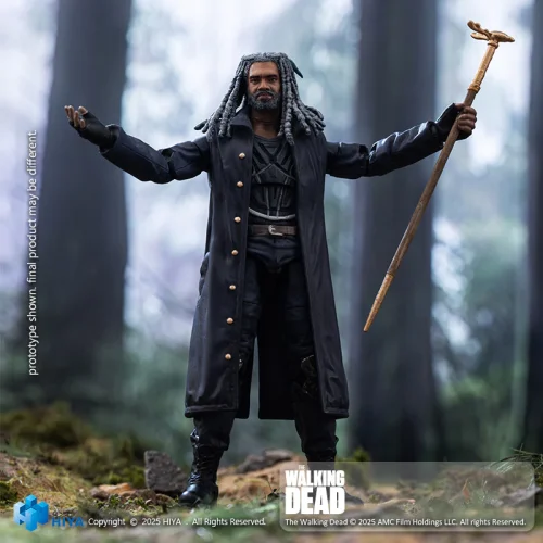 HIYA EMW0317 Exquisite Mini Series 1/18 Scale 4 Inch The Walking Dead Ezekiel