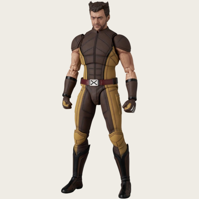 Medicom MAFEX Marvel Deadpool vs. Wolverine Brown Combat Suit Ver