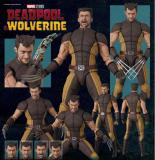Medicom MAFEX Marvel Deadpool vs. Wolverine Brown Combat Suit Ver. Wolverine