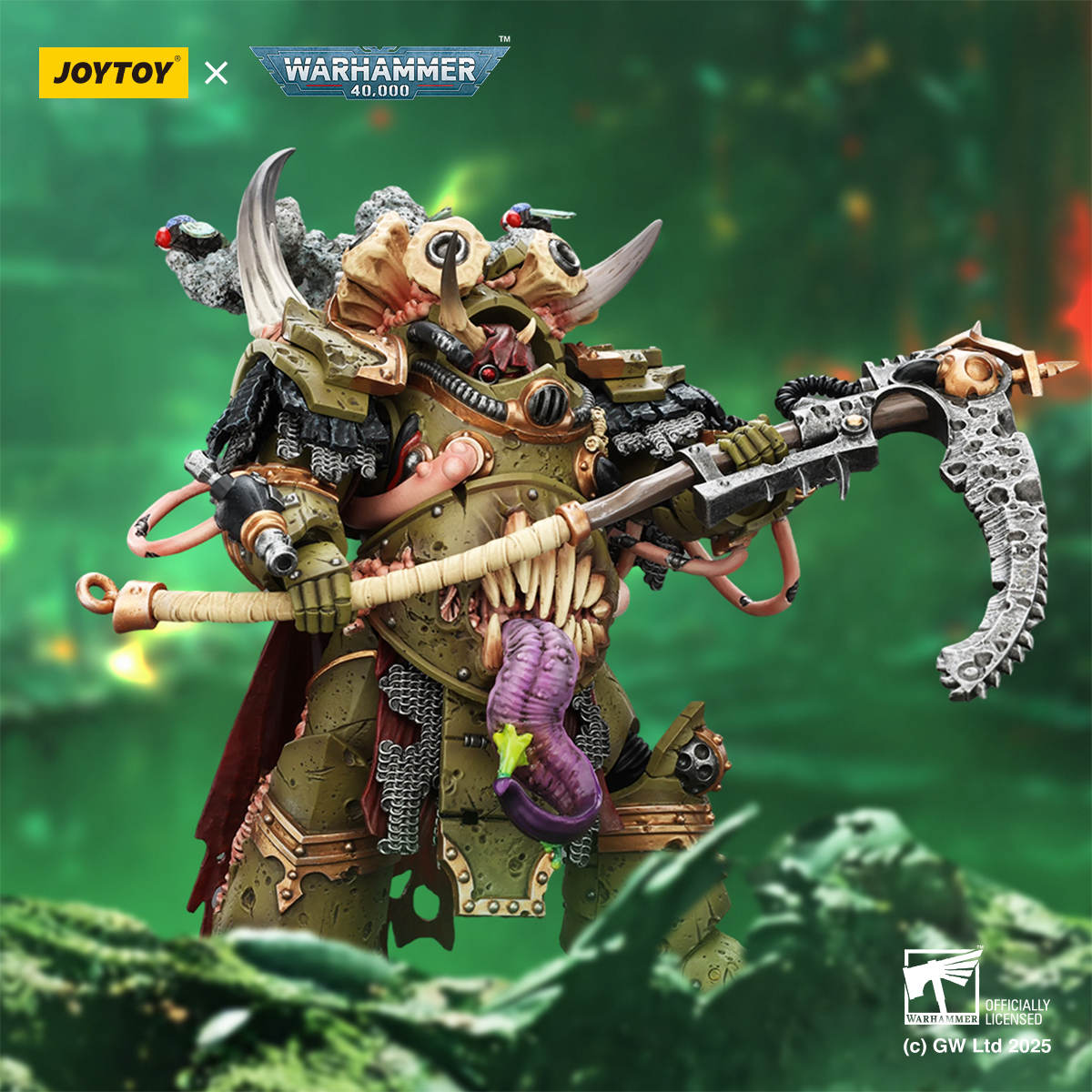 JOYTOY Warhammer 40K Death Guard Deathshroud Terminator Champion
