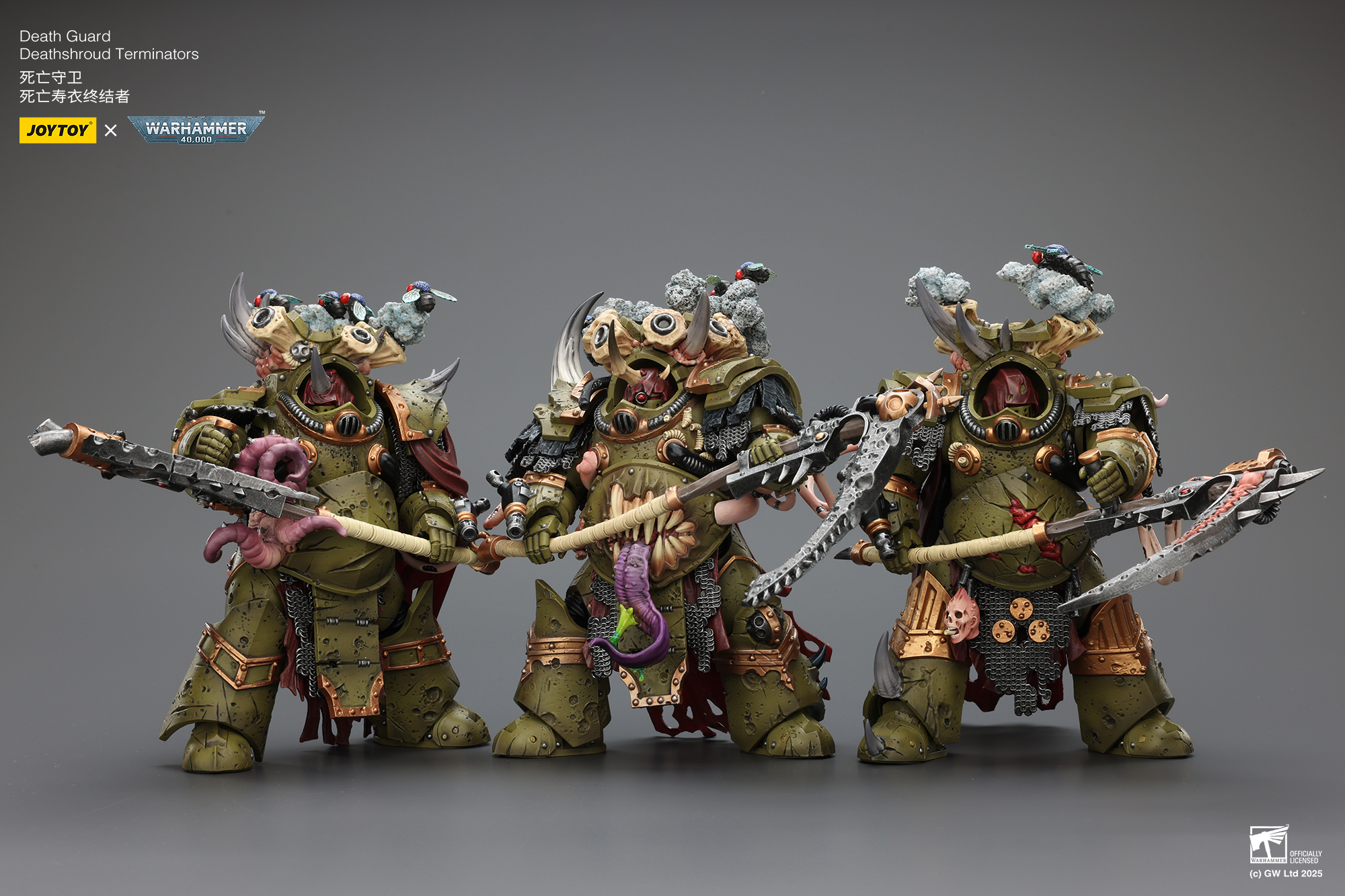JOYTOY Warhammer 40K Death Guard Deathshroud Terminator Champion