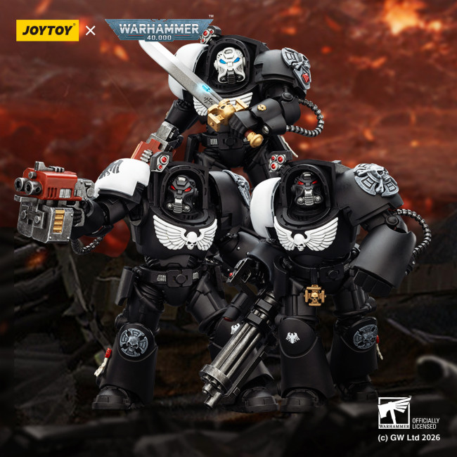 JOYTOY Warhammer 40k 1: 18 Raven Guard Terminators
