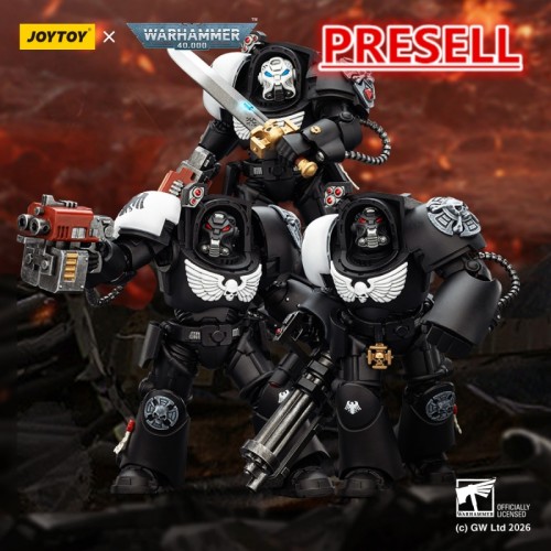 JOYTOY Warhammer 40k 1: 18 Raven Guard Terminators