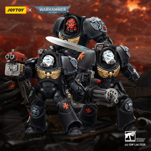 JOYTOY Warhammer 40k 1: 18 Black Templars Terminators