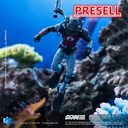 HIYA EMG0458 Exquisite Mini Series 1/18 Scale 4 Inch G.I.Joe Cobra Eel