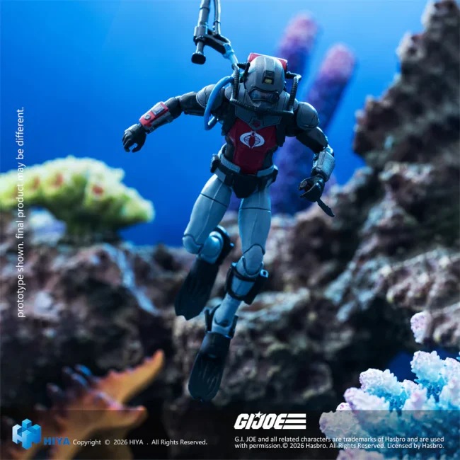 HIYA EMG0458 Exquisite Mini Series 1/18 Scale 4 Inch G.I.Joe Cobra Eel