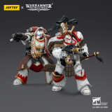 JOYTOY Warhammer 40K 1: 18 White Scars Stormseer Consul and Legion Praetor in Cataphractii Terminator Armour