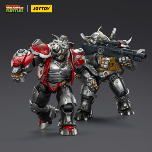 JOYTOY Teenage Mutant Ninja Turtles TMNT Super Bebop and Mighty Rocksteady