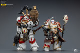 JOYTOY Warhammer 40K 1: 18 White Scars Stormseer Consul and Legion Praetor in Cataphractii Terminator Armour