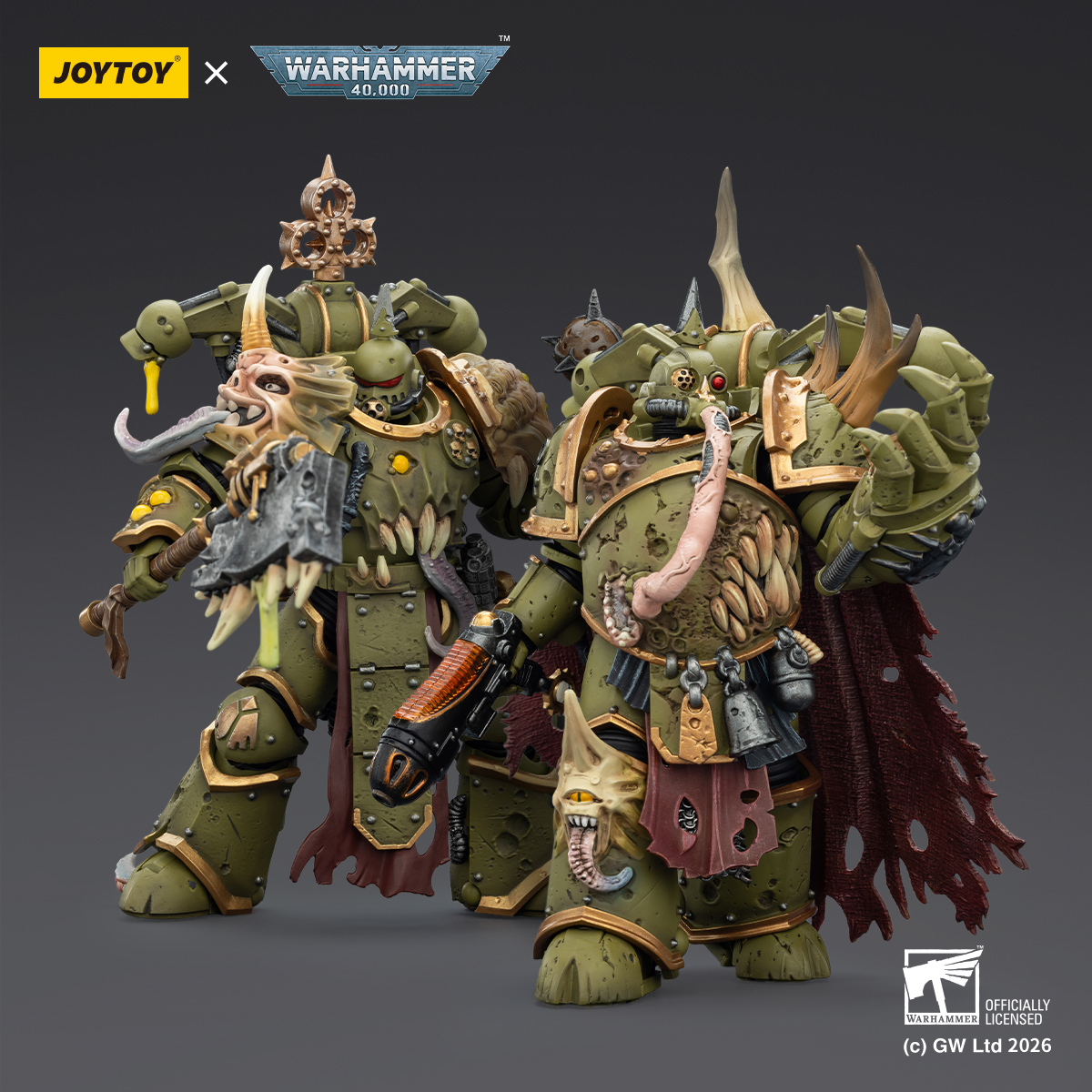 JOYTOY Warhammer 40k 1: 18 Death Guard Plague Marines