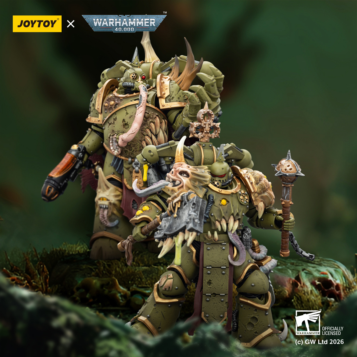 JOYTOY Warhammer 40k 1: 18 Death Guard Plague Marines