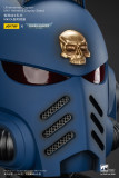 JOYTOY  Warhammer 40k 1: 1 Ultramarines Captain MkX Helmet & Display Stand