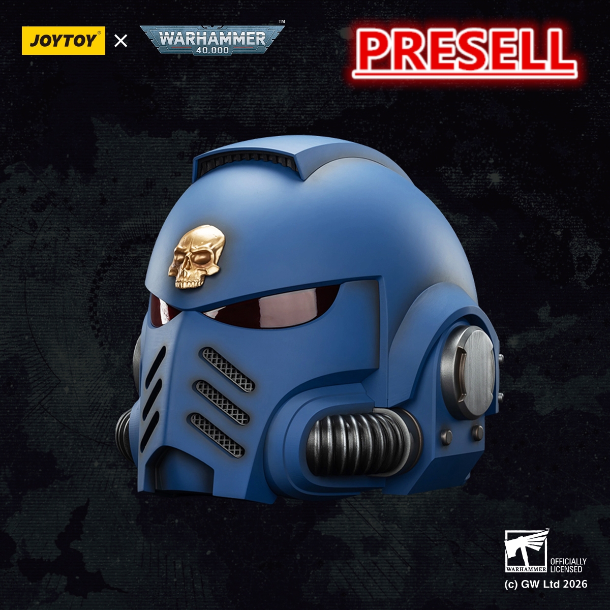 JOYTOY Warhammer 40k 1: 1 Ultramarines Captain MkX Helmet