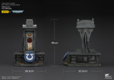 JOYTOY  Warhammer 40k 1: 1 Ultramarines Captain MkX Helmet & Display Stand