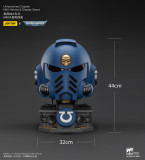 JOYTOY  Warhammer 40k 1: 1 Ultramarines Captain MkX Helmet & Display Stand