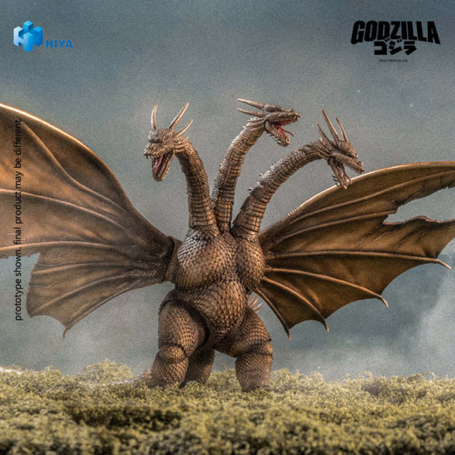 HIYA EBG0180 Exquisite Basic Series None Scale 13 Inch Godzilla vs. King Ghidorah King Ghidorah Battle Damaged Version (1991)